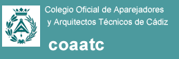 Logotipo del Colegio Oficial de Aparejadores y Arquitectos Técnicos de Cádiz